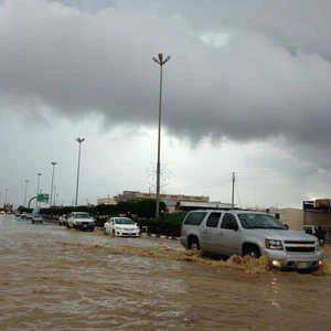 صور كارثية من أمطار املج عصر الجمعة 