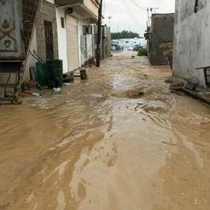 صور كارثية من أمطار املج عصر الجمعة 