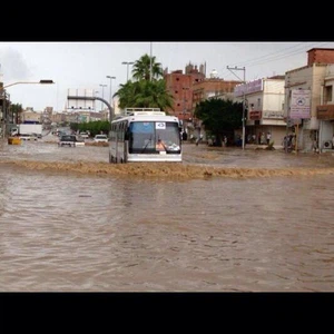 صور كارثية من أمطار املج عصر الجمعة 