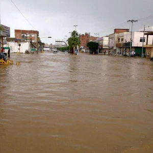 صور كارثية من أمطار املج عصر الجمعة 