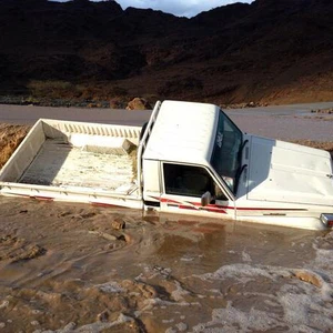 صور كارثية من أمطار املج عصر الجمعة 