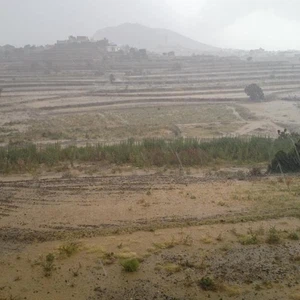 بالصور: عواصف رعدية و بردية على مرتفعات جنوب غرب البلاد