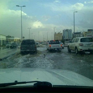 صورة لأمطار حائل من داخل المدينة 