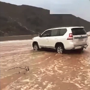 امطار شرق محافظة الوجه - تبوك