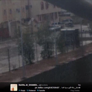 أجواء عاصفة وماطرة تضرب أجزاء من مكة المُكرمة