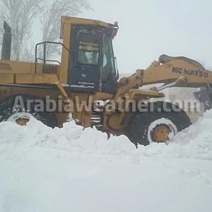 ٥٠ صورة لمترين من الثلوج في الطفيلة