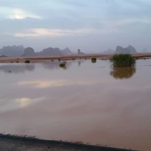 أمطار الخير تروي منطقة تبوك (صور)