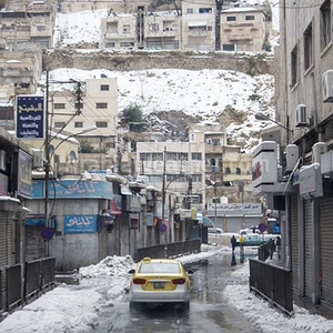 ١٠٠ صورة للعاصفة جنى في عمان بعدسة طقس العرب