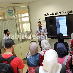 بالصور : زيارة فريق جوجل في جامعة العلوم والتكنولوجيا الاردنية  لشركة طقس العرب   ‎  