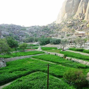 In pictures, Mount Shada, the bottom, embraces a beautiful `scar`.