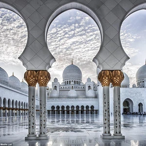 شاهد هذه الصور الرائعة من مسجد الشيخ زايد الكبير