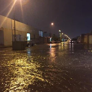 أمطار غزيرة في العاصمة الرياض