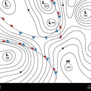 Quel est le terme désignant la ligne sur une carte météorologique qui relie des points de pression atmosphérique égale ?