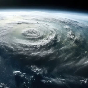 Where are the rains and winds most intense in a hurricane?