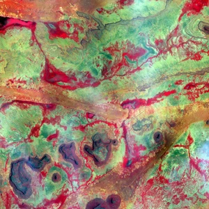 صورة من الفضاء لأجزاء من وسط دولة مالي