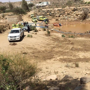 بالصور: رحلة البحث عن مفقود سيول عسير الأخيرة