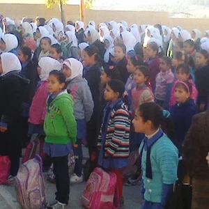 سقوط سقف الطابق الثالث بإحدى مدارس السلط بسبب الأمطار 