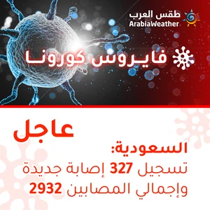 السعودية | تسجيل 327 إصابة جديدة بالفايروس كورونا وإجمالي الإصابات يرتفع إلى 2932