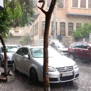 صورة أرشيفية ليوم شتوي ماطر في دمشق