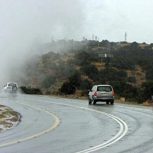 صورة أرشيفية للأمطار في عسير