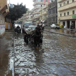 مصر.. نقل 100 مصاب للمستشفى جراء السيول في البحيرة