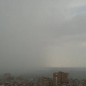 صورة أرشيفية لأمطار صيفية في دمشق