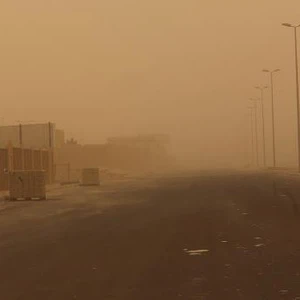 صورة أرشيفية للغبار في القريات