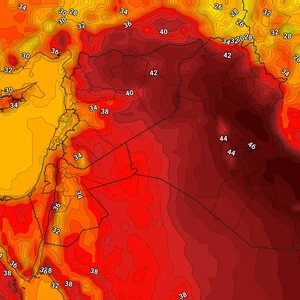 Iraq | Is the hot weather expected to ease, and what is the weather like in the remainder of July? (details)