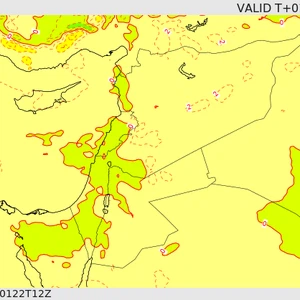 Cold low depression visiting the country this evening