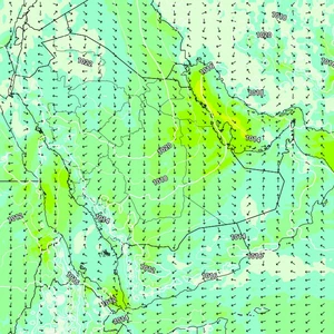 Arabian Gulf: Active, dust-laden winds are blowing across several countries today and tomorrow.