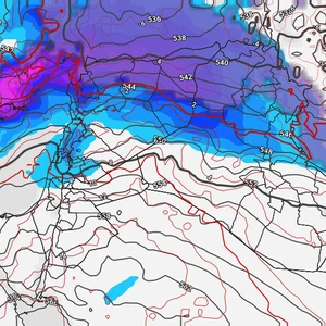 A rapid snowstorm is affecting northern Syria this evening and extending into northern Iraq.