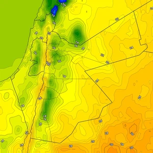 الأردن | انخفاض حاد و كبير على درجات الحرارة في المملكة يوم الثلاثاء