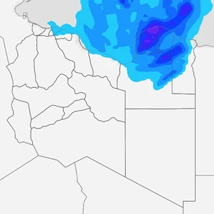 Libye | Une masse d'air froid traverse la soirée et la nuit de mercredi/jeudi, et de fortes pluies dans les régions du nord, avec un risque élevé de pluies torrentielles