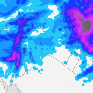 Jordan: A new and fast-moving, third-degree weather depression will affect the Kingdom on Monday, accompanied by heavy rain and strong winds.