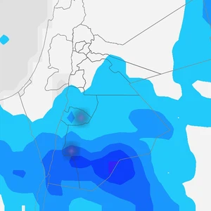 Jordan: First snowfall in the highlands of southern Jordan at dawn and on Wednesday morning, December 17, 2025
