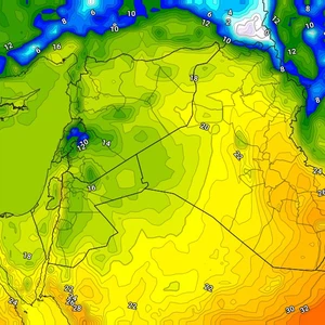 العراق | انخفاض حاد بما يزيد عن 10 درجات في العاصمة بغداد الثلاثاء وزخات رعدية من الأمطار على بعض المناطق