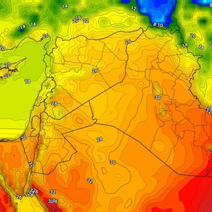Irak | Une petite baisse des températures jeudi et un temps poussiéreux dans de nombreuses régions
