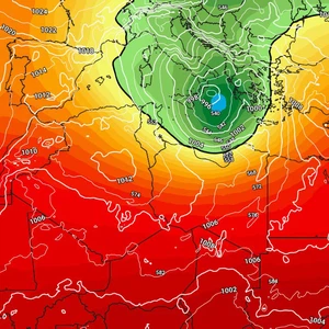 A deep atmospheric depression brings heavy rains to the Balkan countries  and warns of fears of floods forming in large areas | ArabiaWeather |  ArabiaWeather