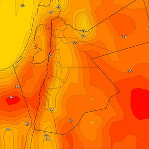 الأردن | حالة الطقس ودرجات الحرارة العظمى والصغرى المتوقعة يوم الاثنين 03-06-2019 