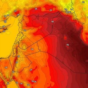 Iraq | Dust continues on Wednesday with a rise in temperatures in the northern and southern regions