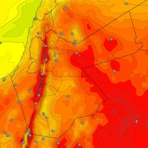 الأردن | انخفاض على درجات الحرارة الإثنين وزخات رعدية من الأمطار في مناطق عشوائية تتركز في البادية الجنوبية