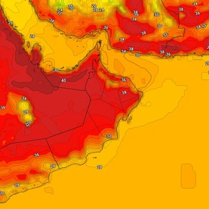 عُمان | انخفاض قليل على درجات الحرارة الإثنين واستمرار فرص الامطار الرعدية على بعض المناطق