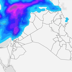 A highly active low-pressure system carrying very heavy rain will affect Syria and Lebanon on Friday.