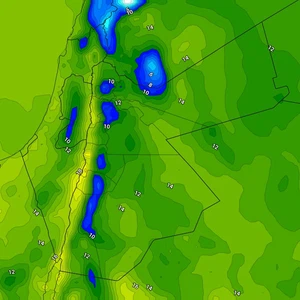 Jordanie | Temps froid dimanche, avec des nuages moyens et bas continuant d'apparaître sur différentes régions