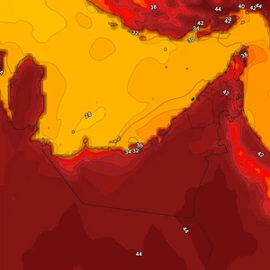 Emirates | Extremely hot weather on Tuesday and temperatures around their own for this time of year