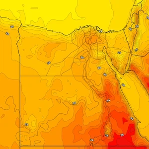 Egypte | Les températures restent autour de leur moyenne de mardi, l'activité des vents du nord provoquant poussières et poussières