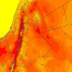 الإثنين | ارتفاع على درجات الحرارة واجواء حارة نسبياً بوجهٍ عام
