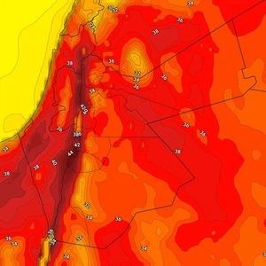 Dimanche | Le pic de la masse d'air chaud a coïncidé avec un état d'instabilité atmosphérique dans certaines zones