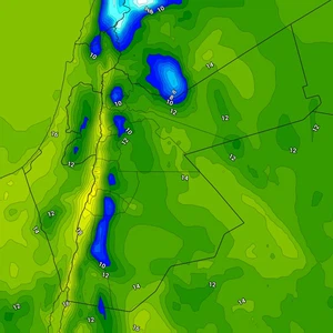 Jordan | Temperatures remain below their average Tuesday, with the appearance of low clouds