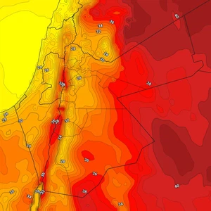 Jordanie | Vents du sud actifs et tempêtes de sable passionnantes dans l'est du Royaume jeudi